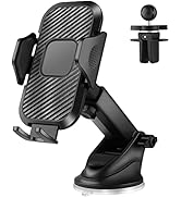 COOLOO Phone Mount for Car, Rotatable Long Arm Suction Cup Car Phone Holder Mount for Dashboard, ...