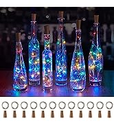 Wine Bottle Lights with Cork, Twinkle Lights 12 Pack 20 LED Waterproof Battery Operated Cork Ligh...