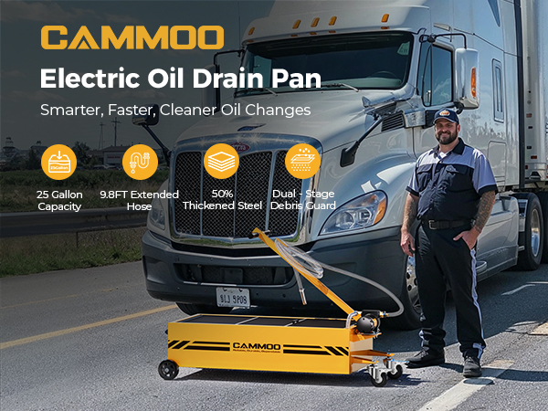 oil catch pan, drain pan, oil drain pan for oil change, 25 Gal electric oil drain pan