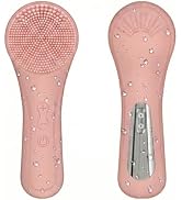 Silicone Facial Cleansing Brush,2-in-1 Rechargeable Face Scrubber,Magnetic Charging Design Waterp...