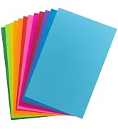 Hygloss Products Bright Colored Cardstock - 48 Sheets - 11x17 Card Stock Paper- 10-12 Bright Colors