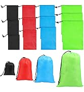 iMucci 12/24Pcs Drawstring Bag Waterproof sack Nylon Bag for Gym Traveling…