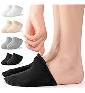 Sofier Toe Socks for Women Mules Half Socks No Show Toe Covers Topper Non-Slip Socks Liners for C...