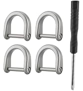 PJYTAC Titanium D Ring Keychain for Car Key Fob Heavy Duty Secure Lock S/L | Ultra-Light, Extende...