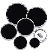 SEMINI 36 Pieces Mixed 6 Sizes Metal Button Alloy Shank Button Round Shaped Sewing Button for Wom...