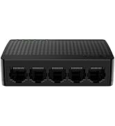 Tenda SG105, 5 Port Gigabit Switch, Unmanaged Ethernet Switch, Office Ethernet Splitter, Plug & P...