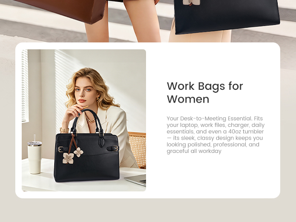 Desk-to-meeting essential. Padded laptop compartment plus sleek design keeps you polished at work.