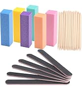 100 Pcs Orange Sticks for Nails Double Sided Multi Functional Wooden Cuticle Pusher Stick, 6 Pcs ...