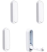 MOROBOR 4pcs Elliptical Folding Wall Hook Non-Slip Heavy Duty Foldable Coat Hook Aluminum Alloy W...