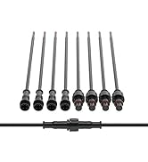 BTF-LIGHTING 4 Pin Electrical Connector 24AWG IP65 Male Female Connector 7.87in/20cm Extension Ca...