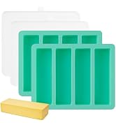 Zorazio Silicone Butter Mold Tray with Lid-Large Cavity,2Pack Non-Stick Silicone Butter Maker,But...
