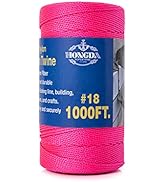 HONGDA Mason Line, 1000 Feet #18 Braided Nylon Mason line String Perfect for Masonry Jobs and for...