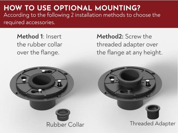 shower drain base flange kit