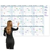 Large Dry Erase Calendar for Wall – Yearly Wall Calendar Dry Erase, 37