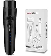 ARECTECH Mini Portable Shaver Pocket Razors Electric Razor for Men USB Rechargeable LED Battery D...