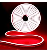 iNextStation Neon LED Strip Lights 16.4ft/5m Neon Light Strip 12V Silicone LED Neon Rope Light Wa...
