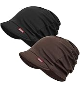 FADACHY Warm Hat for Women - Headwear Soft Double-Layer Winter Hat with Brim/Slouchy Beanie Cap F...