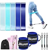 Ankle Resistance Bands with Cuffs &Booty Bands Set,Ankle Straps for Cable Machines for Leg,Booty,...