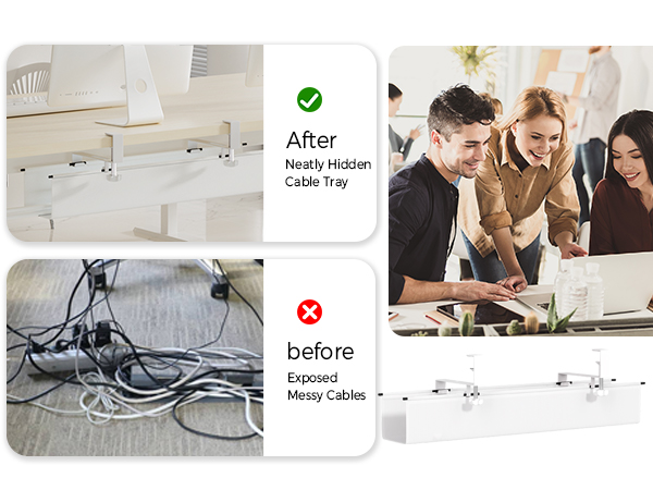 pc wire management office cord organizer cable raceway kit surge protector holder desk management