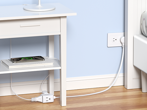 white extension cord