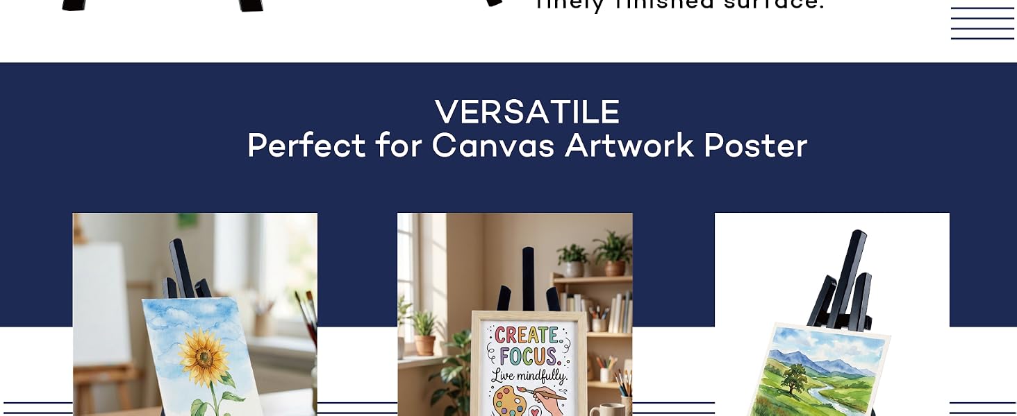 Black Wooden Display Easel
