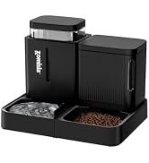 ZOMISIA Gravity Pet Feeder 0.8GALx2 Black