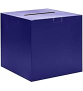 SietDESEO Navy Blue Card Box for Party 9.8" x 9.8" Large Gift Card Box Holder for Wedding Recepti...