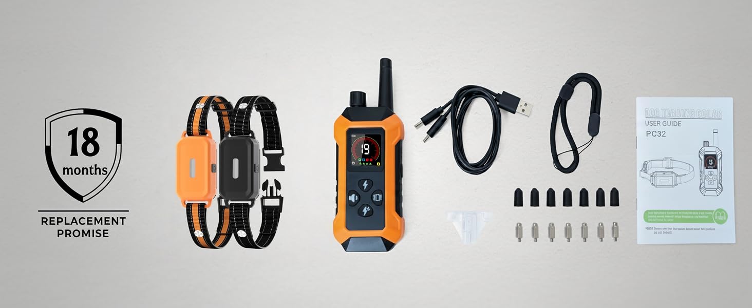 waterproof dog collars with two collars