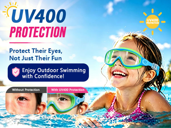 uv protection swim goggles beach swim goggles