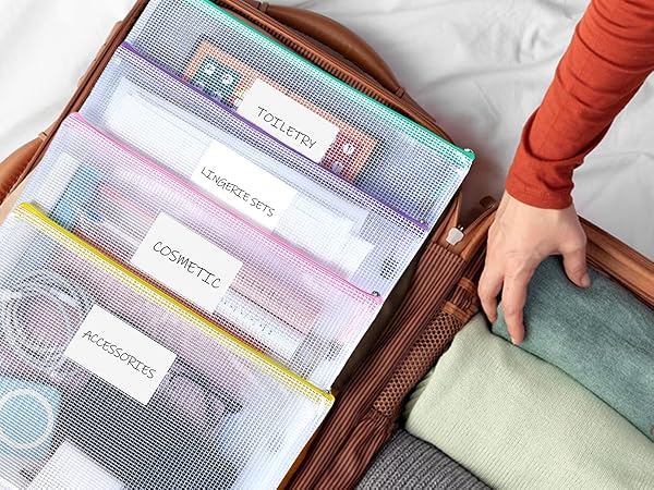 zipper pouches for travel