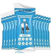 Disposable Urine Bags for Travel, 900ML Pee Bags for Women Men - Emergency Urinal Bag with Leakpr...