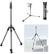 Extendable Photography Light Stand, Adjustable 6.6ft/2m Aluminum Light Tripod Stand for Travel, R...