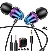 3.5mm Earbuds Wired Earphone for Moto G Stylus Play Pure Chromebook PC School Laptop in-Ear Noise...