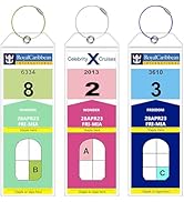 CPCOIN Luggage Tags for Suitcases 3 Pack Cruise Luggage Tags for Royal Caribbean & Celebrity Wate...