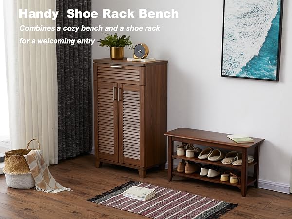 shoe rack bench