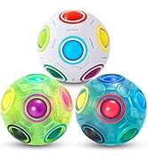 Vdealen Magic Rainbow Puzzle Ball, Fidget Ball Puzzle Brain Teaser Fidget Toy- Birthday Party Eas...