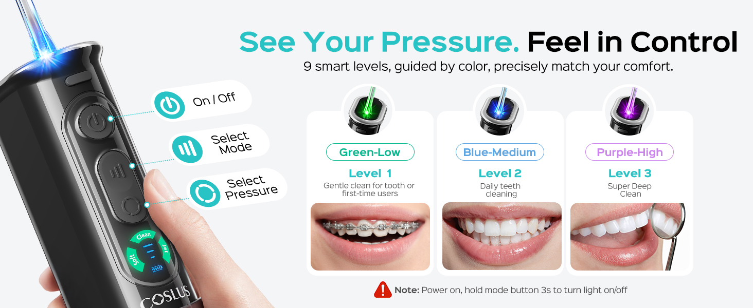 COSLUS T50 Portable Water Flosser for Travel