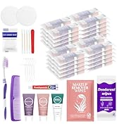 Travel Toiletries Personal Cleaning Bulk,Disposable Hygiene Kit Care Package Supplies, Women Toil...