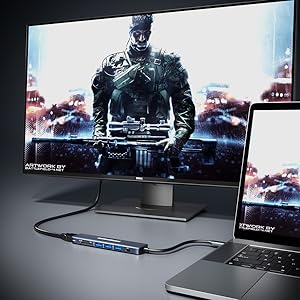 USB C Hub HDMI 4K 30Hz MacBook Pro 2022/2021/2020/2019/2018/2017/2016, MacBook Air 2020/2019/2018