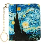 AIRMORS Cute Small Wallet for Women, Digital Print Slim Bifold Card Holder, Mini Pocket Purse wit...