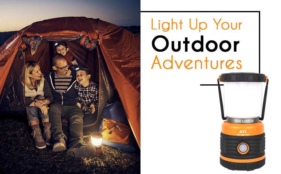 Camping lantern to light up your adventures