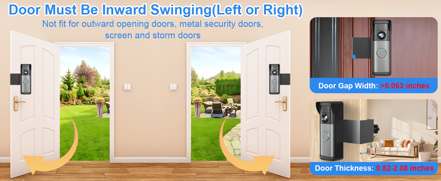 anti theft doorbell mount ring doorbell mount no drill adjustable doorbell mounting bracket holder
