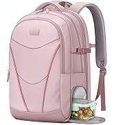 MATEIN HER Laptop Work Backpack with Lunch Compartment for Women, Water Resistant Work Backpack f...