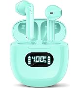 Wireless Earbuds, Bluetooth 5.3 Headphones, 48h Playtime LED Power Display Wireless Charging Case...