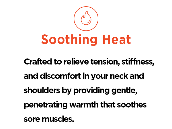 calming heat heating heated hot warm massage massager vibrations weighted weight pack neck shoulder