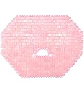 ideayard Jade Mask, Rose Quartz Face Cold Mask for Headache Relief Mask, Weight Compress Mask Cov...