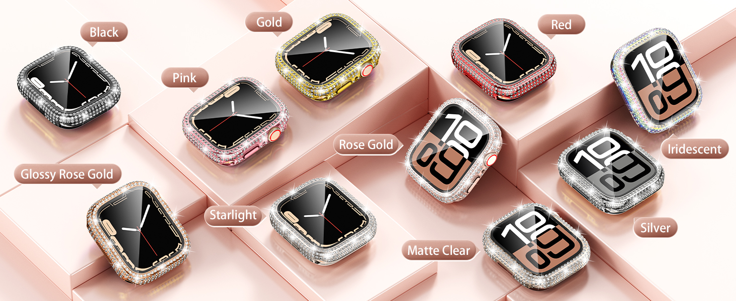apple watch screen protector case bling