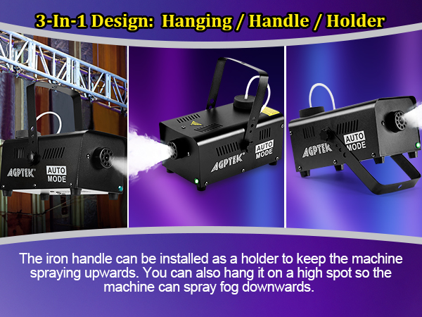 Automatic Spray Smoke Machine with Colorful LED Light Effect