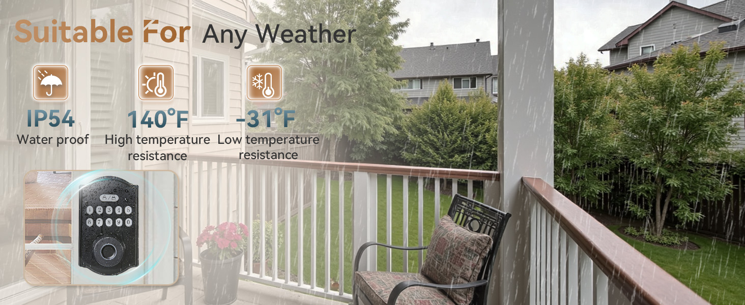 digital door lock with keypad set