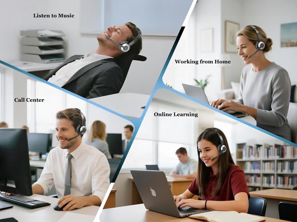 call center wireless headset noise cancelling